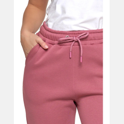 RÓŻOWE dresowe spodnie damskie z kieszeniami OCIEPLANE MORAJ!